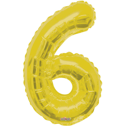 34 inch NUMBER 6 - KALEIDOSCOPE - GOLD | USA Decoration®