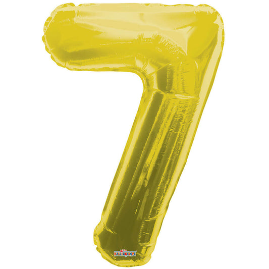 34 inch NUMBER 7 - KALEIDOSCOPE - GOLD | USA Decoration®