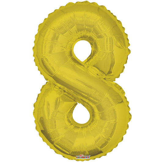 34 inch NUMBER 8 - KALEIDOSCOPE - GOLD | USA Decoration®