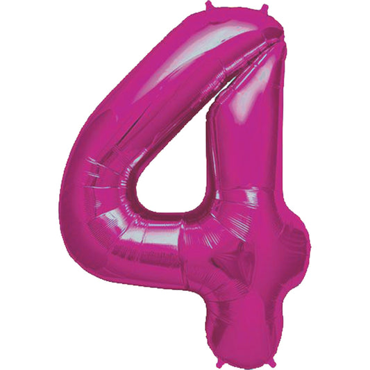 34 inch NUMBER 4 - KALEIDOSCOPE - PINK | USA Decoration®