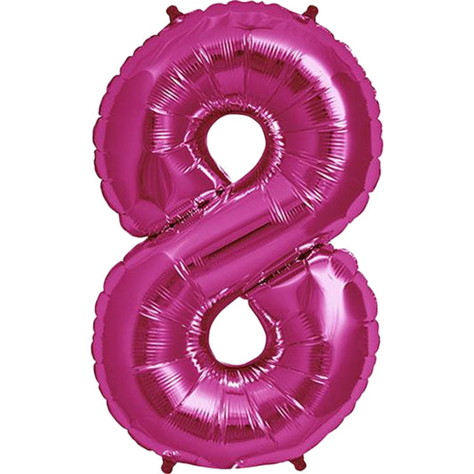 34 inch NUMBER 8 - KALEIDOSCOPE - PINK | USA Decoration®