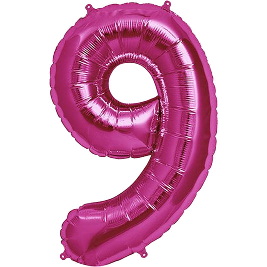 34 inch NUMBER 9 - KALEIDOSCOPE - PINK | USA Decoration®