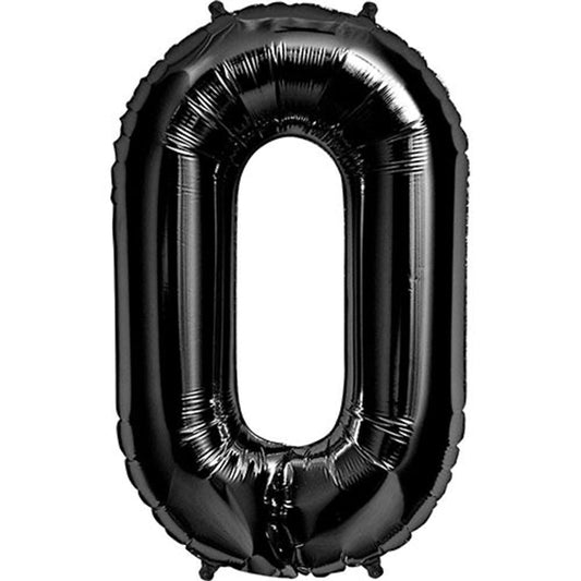 34 inch NUMBER 0 - KALEIDOSCOPE - BLACK | USA Decoration®