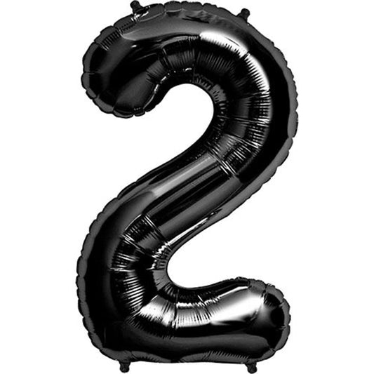 34 inch NUMBER 2 - KALEIDOSCOPE - BLACK | USA Decoration®