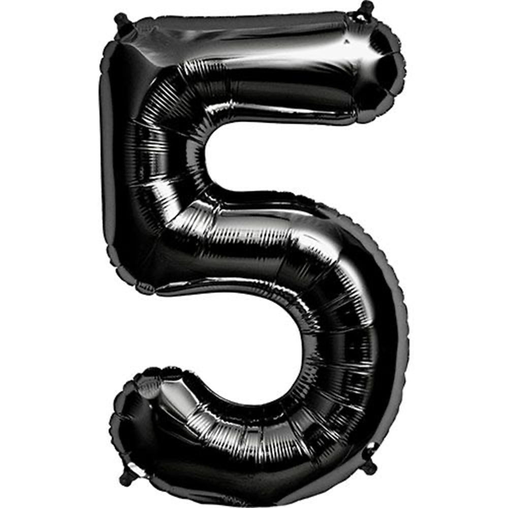 34 inch NUMBER 5 - KALEIDOSCOPE - BLACK | USA Decoration®