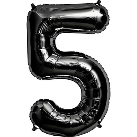 34 inch NUMBER 5 - KALEIDOSCOPE - BLACK | USA Decoration®