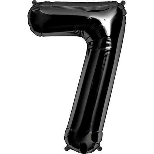 34 inch NUMBER 7 - KALEIDOSCOPE - BLACK | USA Decoration®