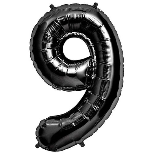 34 inch NUMBER 9 - KALEIDOSCOPE - BLACK | USA Decoration®