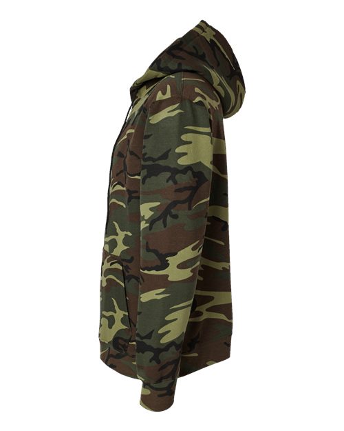Camo Pullover Fleece Hoodie | USA Decoration