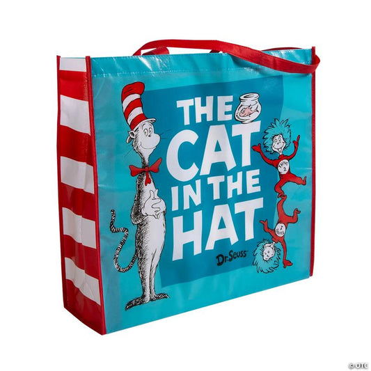 19" x 17 1/2" Large Dr. Seuss™ The Cat in the Hat™ Laminated Shopper Tote Bag