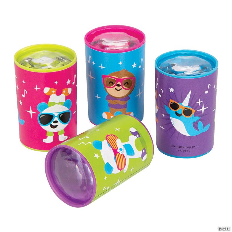 1 1/2" Bulk 48 Pc. Mini Dancing Animals Plastic Prisms