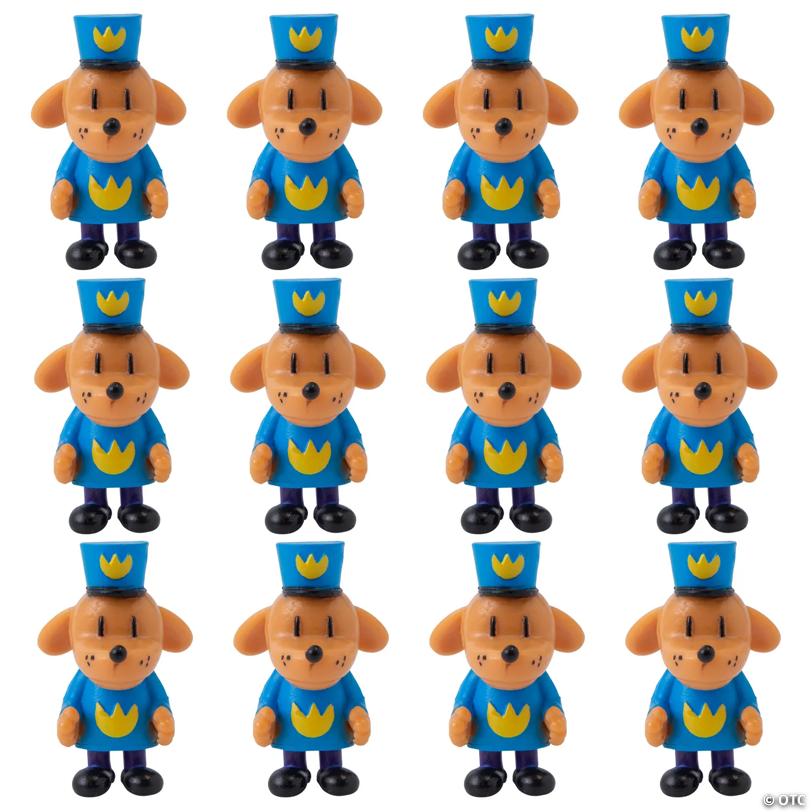 1 1/4" x 2" Mini Dog Man™ Vinyl Toys – 12 Pc.