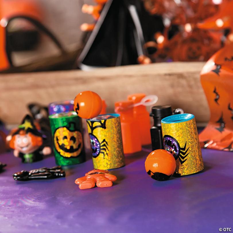 1 3/4" Bulk 48 Pc. Mini Halloween Characters and Icons Prisms