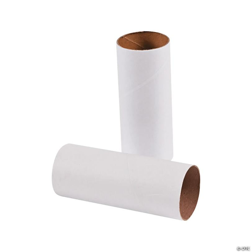 1 3/4" x 4 1/2" Bright White Craft Rolls Craft Supplies - 24 Pc. | USA Decoration®