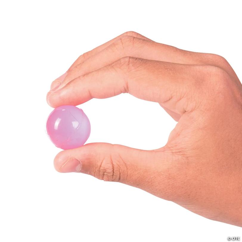 1" Bulk 144 Pc. Mini Neon Colors Glow-in-the-Dark Bouncy Balls