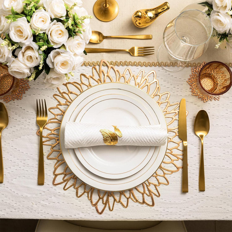 1 Piece Of Hibiscuss Flower Hollow Placemat/wedding Decoration Center Decoration Placemat