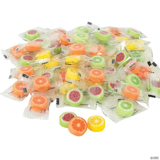 1 lb. Watermelon & Citrus Fruit Slices Hard Candies - 152 Pc.