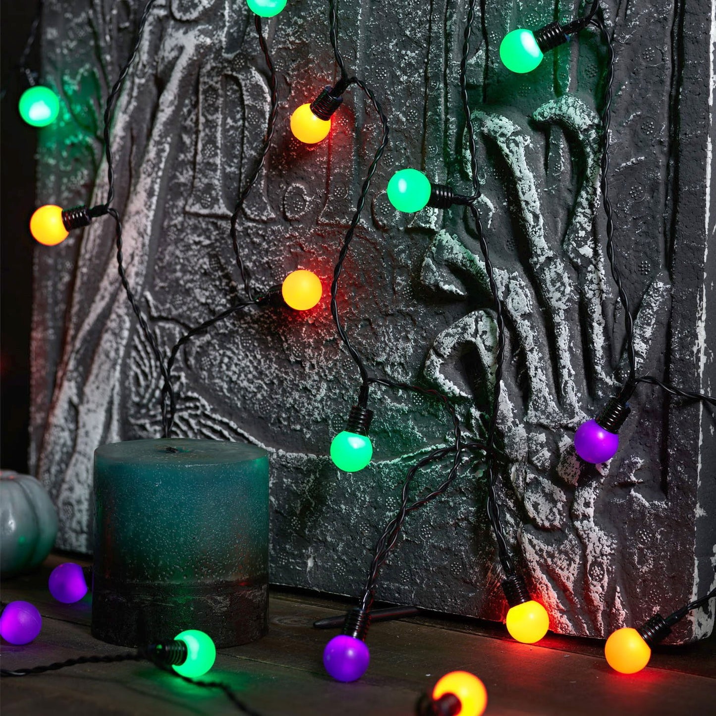 Member's Mark 50ct 8-Function LED Berry Lights, Set of 3, 24.5' Lighted Length Each | USA Decoration®