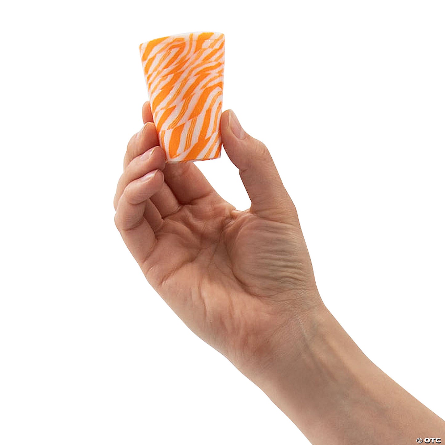 2 1/4" Orange & White Orange Candy Edible Shot Glasses - 6 Pc. | USA Decoration®