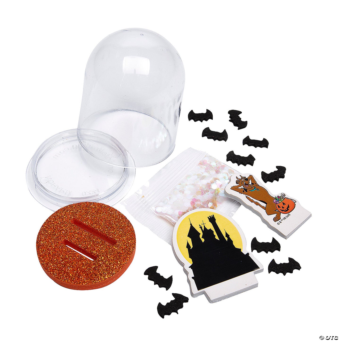 2 1/4" Scooby-Doo!™ Halloween Glitter Globe Craft Kit - Makes 12 | USA Decoration®