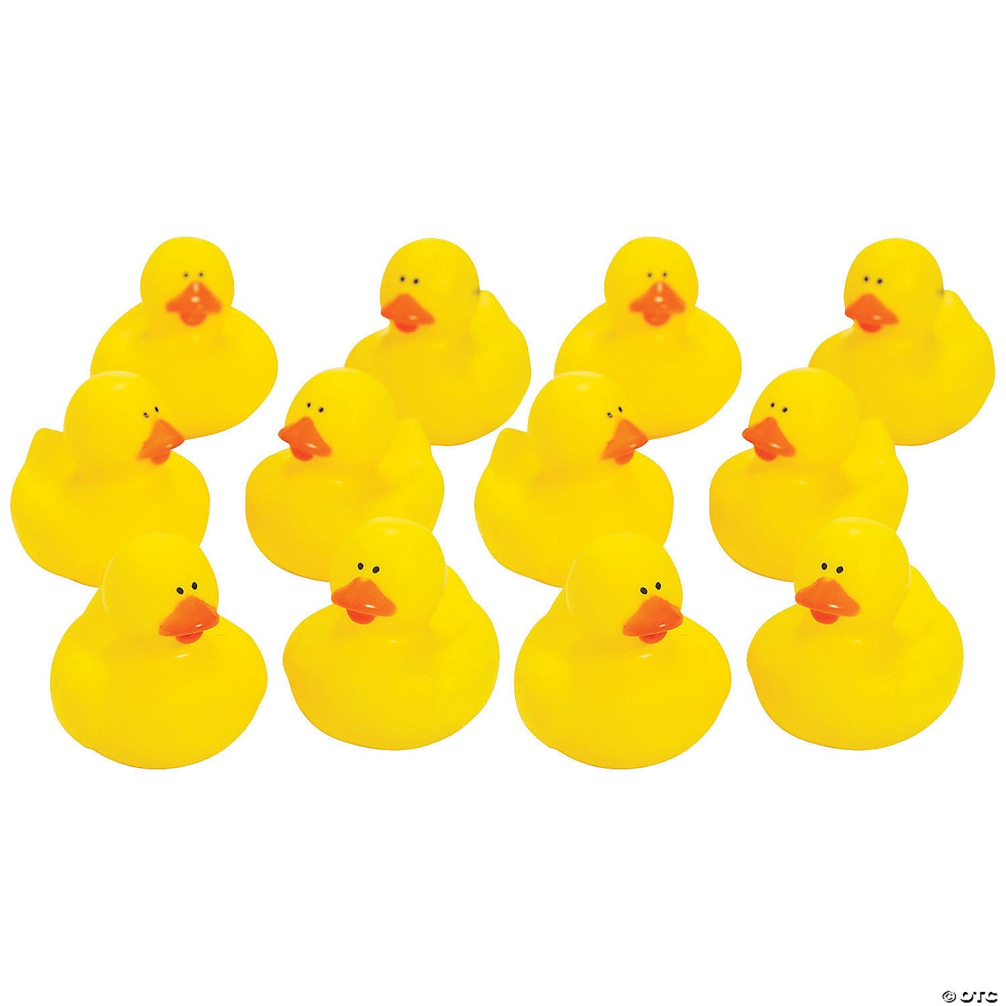 2" Classic Yellow Novelty Rubber Ducks - 12 Pc.