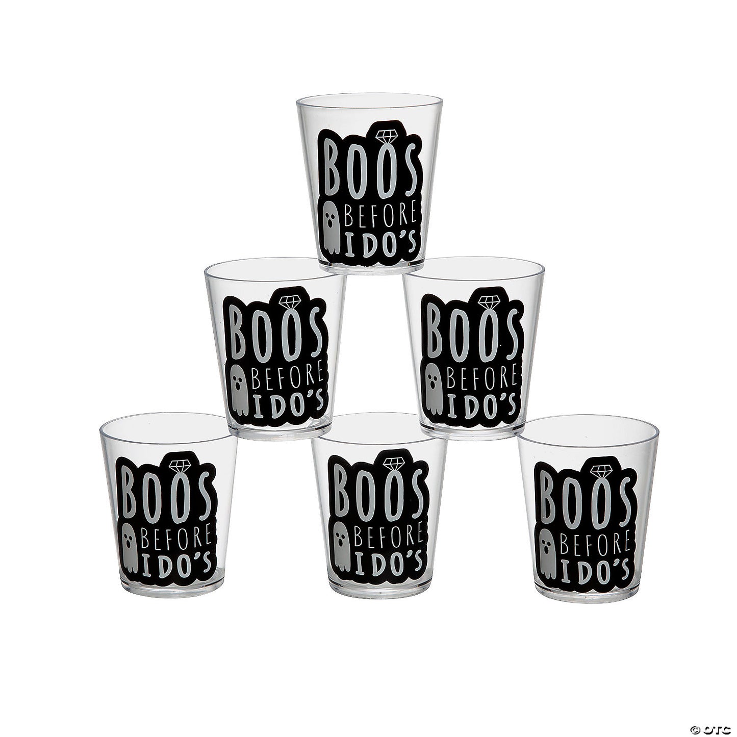 2 oz. Boos Before I Do’s Disposable Plastic Shot Glasses - 12 Pc.
