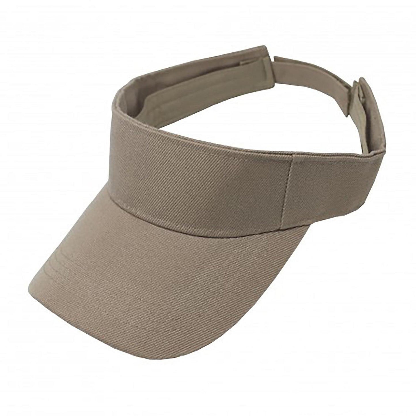 2-Pack Sun Visor Adjustable Cap Hat Athletic Wear (Khaki) | USA Decoration®