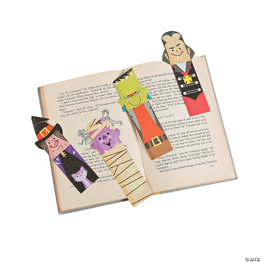 2" x 6" Bulk 48 Pc. Halloween Character Laminated Paper Bookmarks