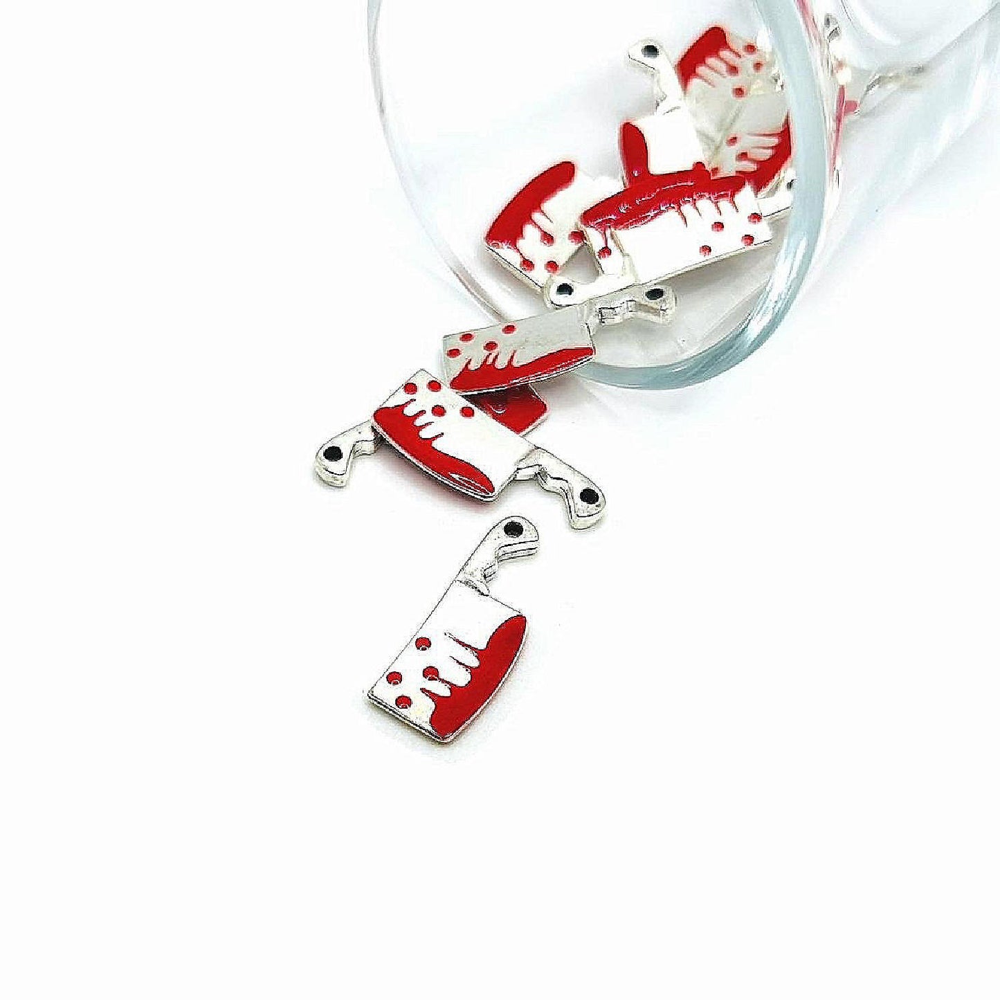 20 Pcs Halloween Bloody Cleaver Charms | USA Decoration®