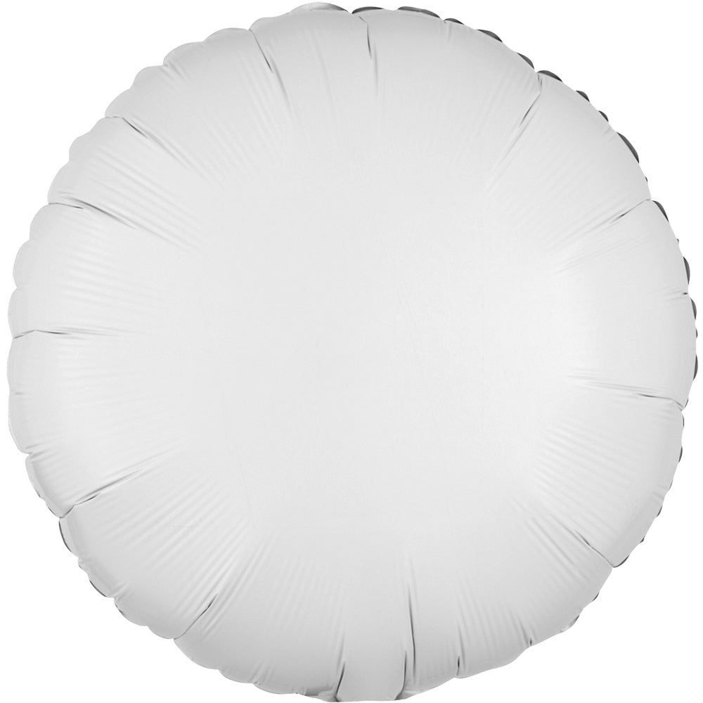 18 inch CIRCLE - METALLIC WHITE | USA Decoration®
