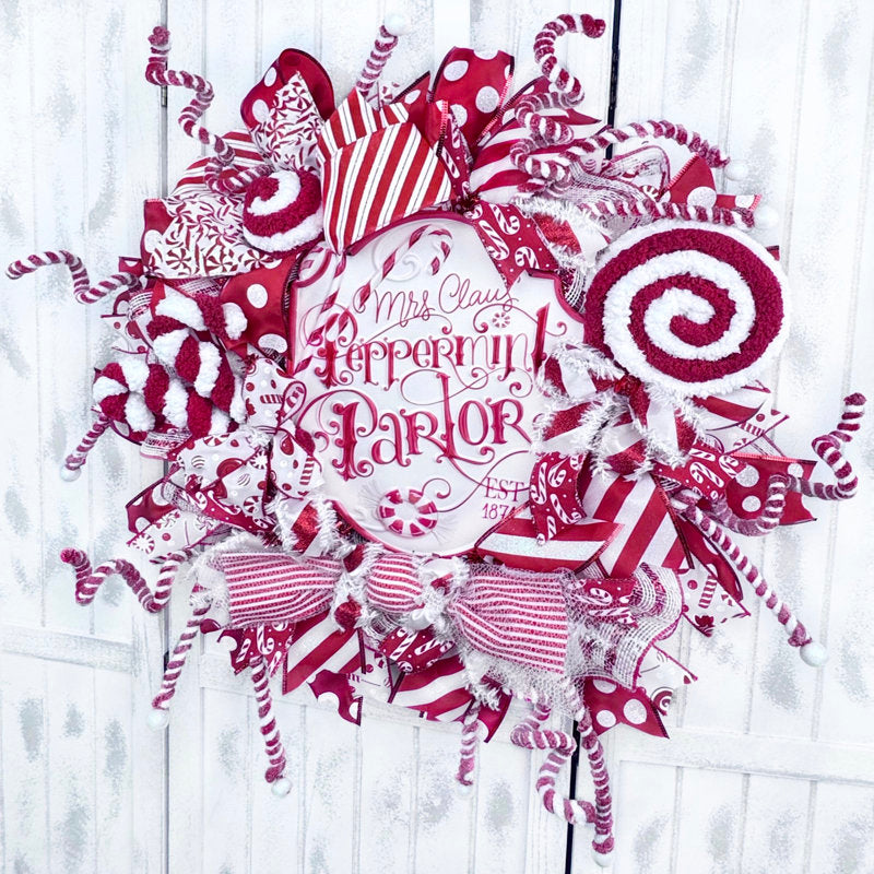 Christmas Wreath as a festive door display