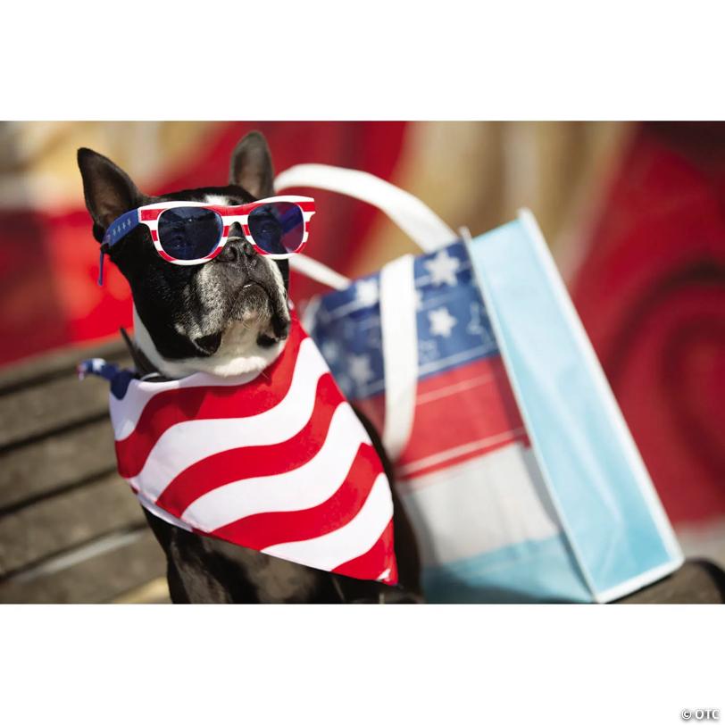20" Patriotic Stars & Stripes Bandanas - 12 Pc.
