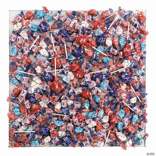 20 lbs. Mega Bulk 2000 Pc. Patriotic Red, White & Blue Candy Assortment