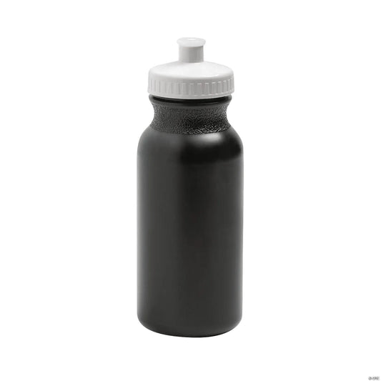 20 oz. Bulk 50 Ct. Black Plastic Water Bottles | USA Decoration®