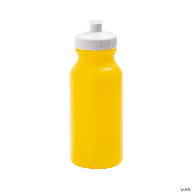 20 oz. Bulk 50 Ct. Yellow Plastic Water Bottles | USA Decoration®