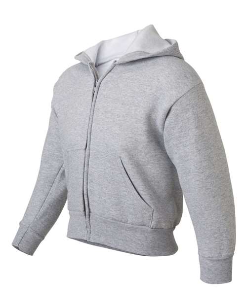 EcoSmart® Youth Full-Zip Hooded Sweatshirt | USA Decoration