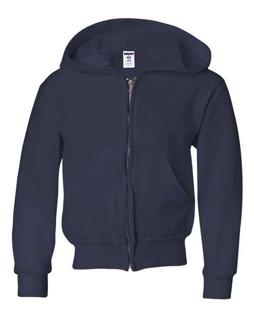 NuBlend® Youth Full-Zip Hooded Sweatshirt | USA Decoration