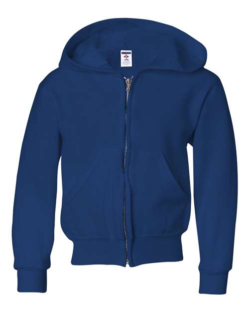 NuBlend® Youth Full-Zip Hooded Sweatshirt | USA Decoration
