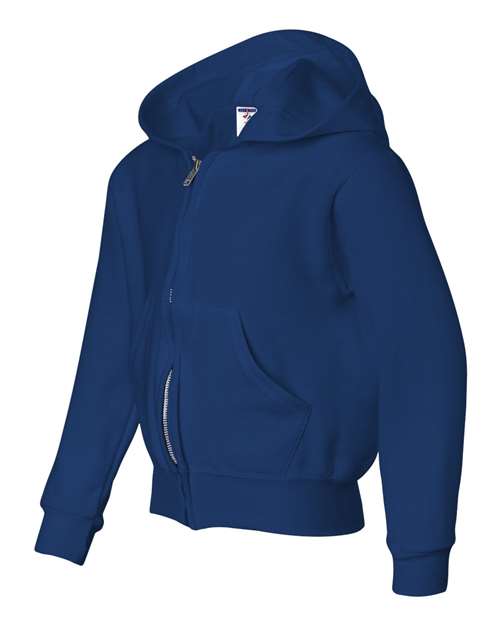 NuBlend® Youth Full-Zip Hooded Sweatshirt | USA Decoration