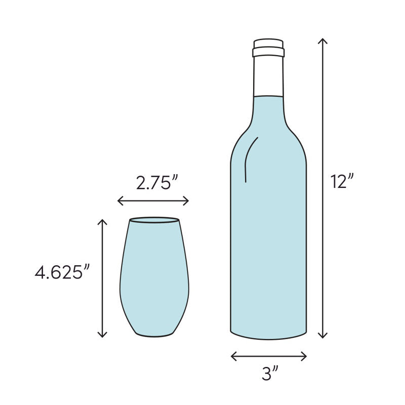 21 oz. Handmade Wine Glass Set