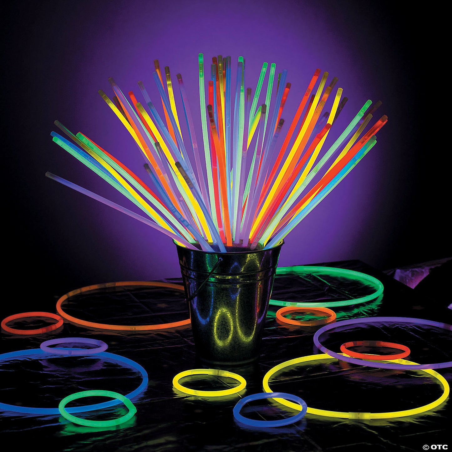22" Bulk 1000 Pc. Bright Neon Colors Glow Necklace Assortment | USA Decoration®