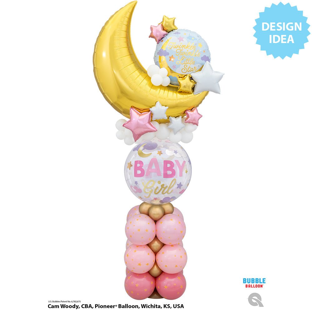 Bubble Balloon Baby Girl Sweet Dreams 22 Inch