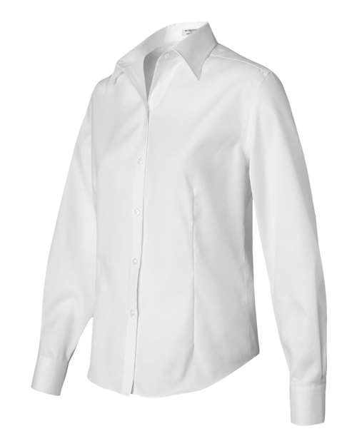 Women's Non-Iron Pinpoint Oxford Shirt | USA Decoration