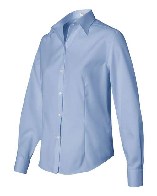 Women's Non-Iron Pinpoint Oxford Shirt | USA Decoration