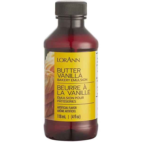 LorAnn Oils Butter Vanilla Bakery Emulsion, 4 fl. oz