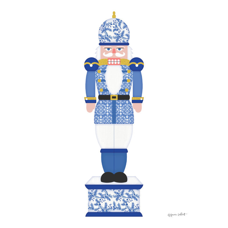 Blue and White Nutcracker I by Annie LaPoint Machine-Made Print