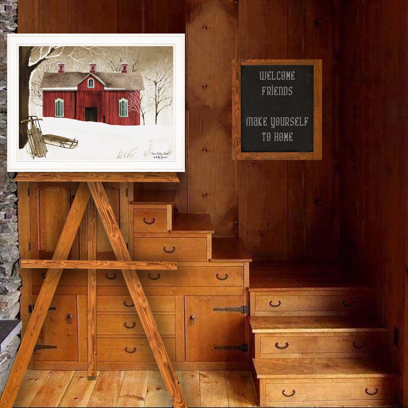 New Fallen Snow Framed Wall Art for Living Room, Bedroom Wall Decoration by Billy Jacobs