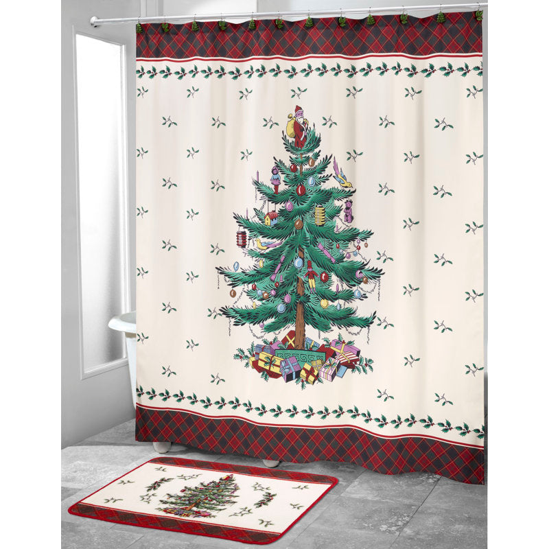 Spode Tartan Shower Curtain