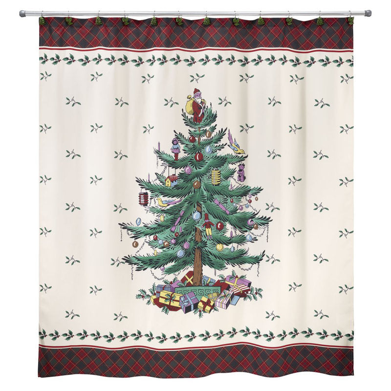 Spode Tartan Shower Curtain