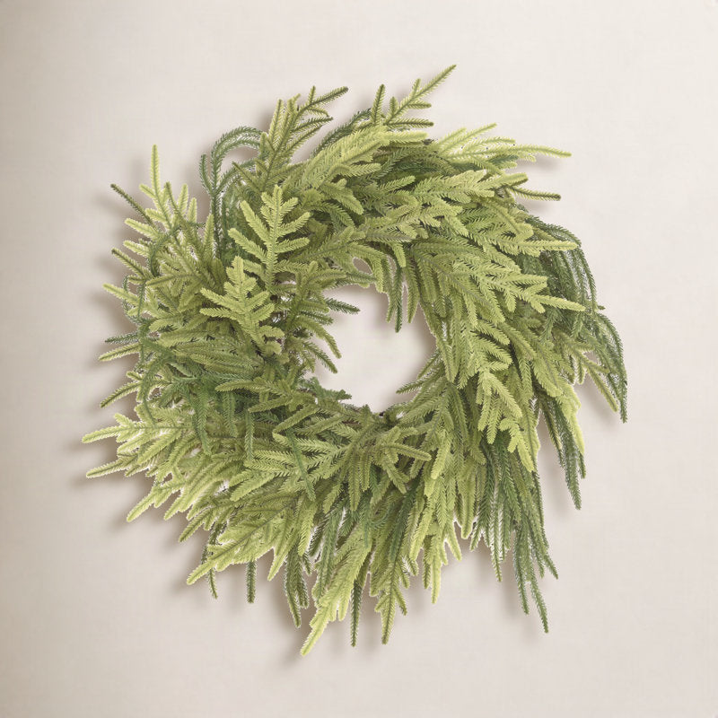 22" Norfolk Pine Christmas wreath